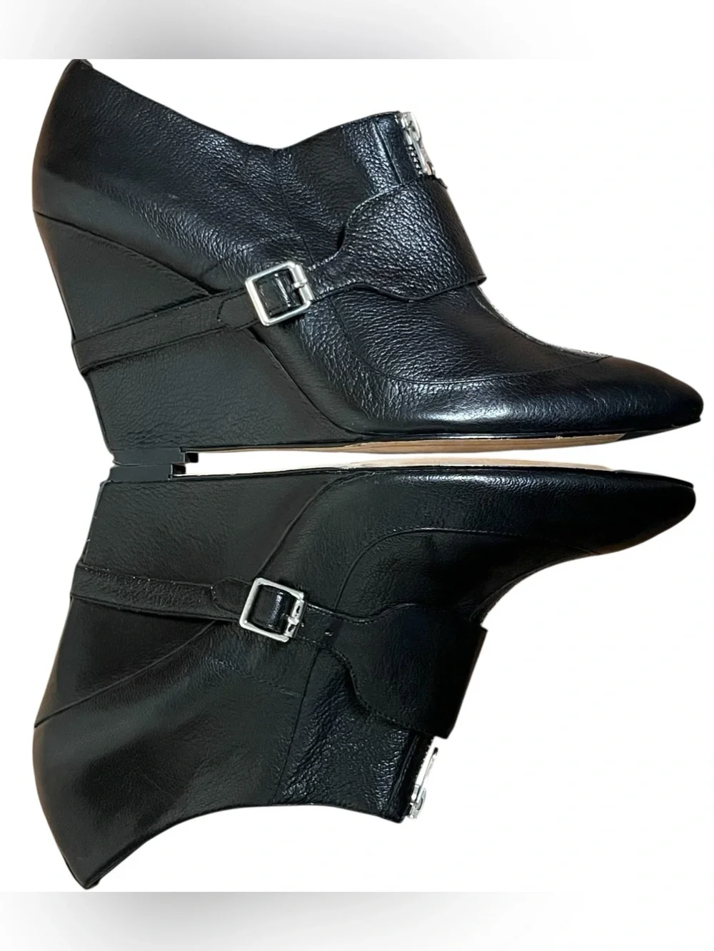 Elizabeth and James E Raffa Ankle Leather Booties 4